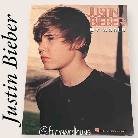 Justin Bieber: My World Music Book for Piano, Vocal and Guitar - EUC - Picture 1 of 6